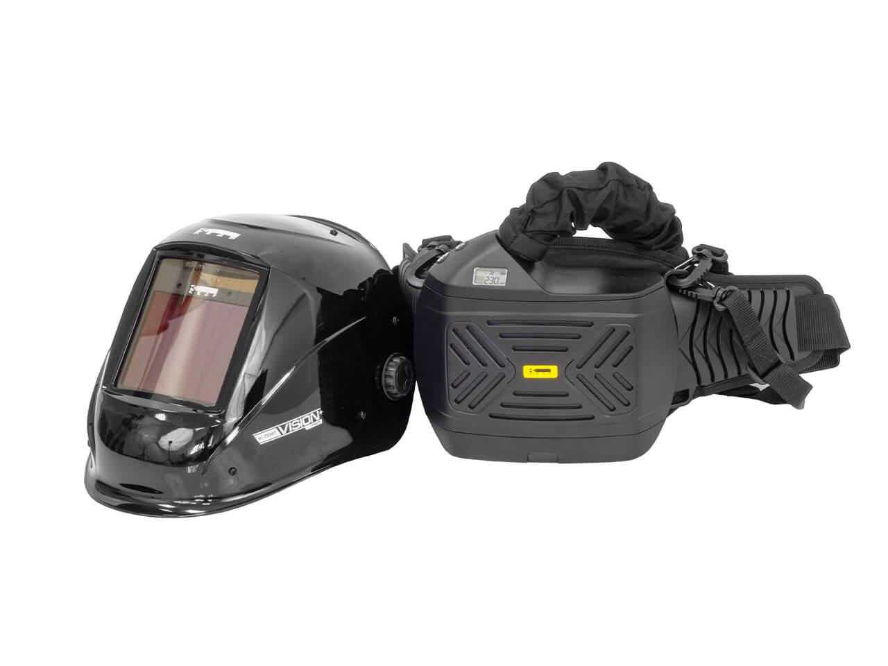 Маска сварщика   КЕДР (СОБРАННАЯ) "К-704Т PRO" с ТУРБОБЛОКОМ черная