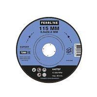 Круг отрезной по металлу FerrLine Expert 115 х 3 х 22,2 мм A46TBF