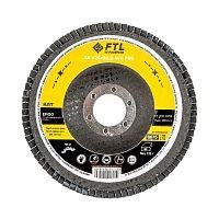 Круг лепестковый для шлифования по нержавеющей стали FTL Ergo цирконий 27 125 х 22,2 мм P80