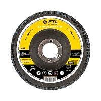 Круг лепестковый для шлифования по нержавеющей стали FTL Ergo 27 цирконий 125 х 22,2 мм P120