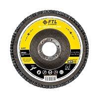 Круг лепестковый для шлифования по нержавеющей стали FTL Ergo цирконий 29 125 х 22,2 мм P60