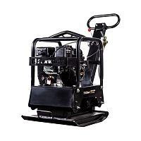 Виброплита FoxWeld PC 150/35R, реверсивная, двигатель Lifan 168F-2, вес 150 кг, центробежная сила 35 кН, транспорт. колёса