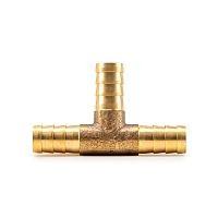 Тройник-соединитель латунный AERO ёлочка 9мм