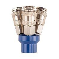 Разветвитель пневматический AERO G 1/4" внутр., 3 rapid "мама"