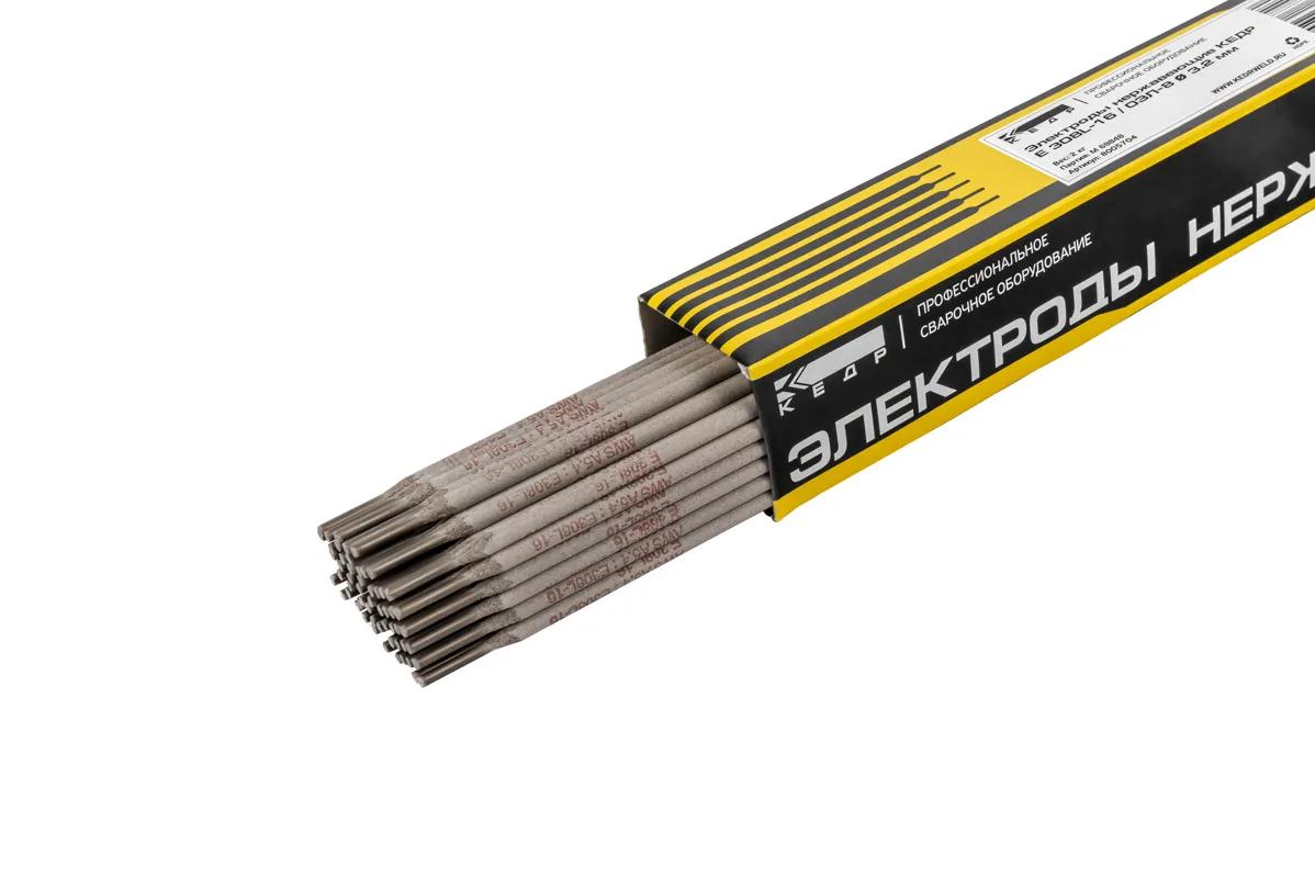Электроды КЕДР E 308L-16 / ОЗЛ-8 ? 3,2 мм (пачка 2 кг)