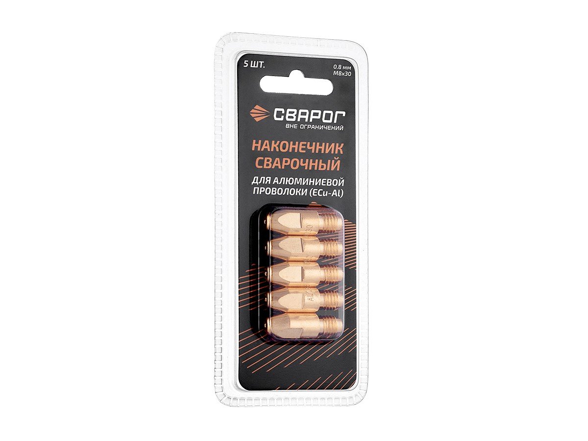 Наконечник сварочный Сварог M8×30 E-CU-AL Ø0.8 ICU0005-58-SVA