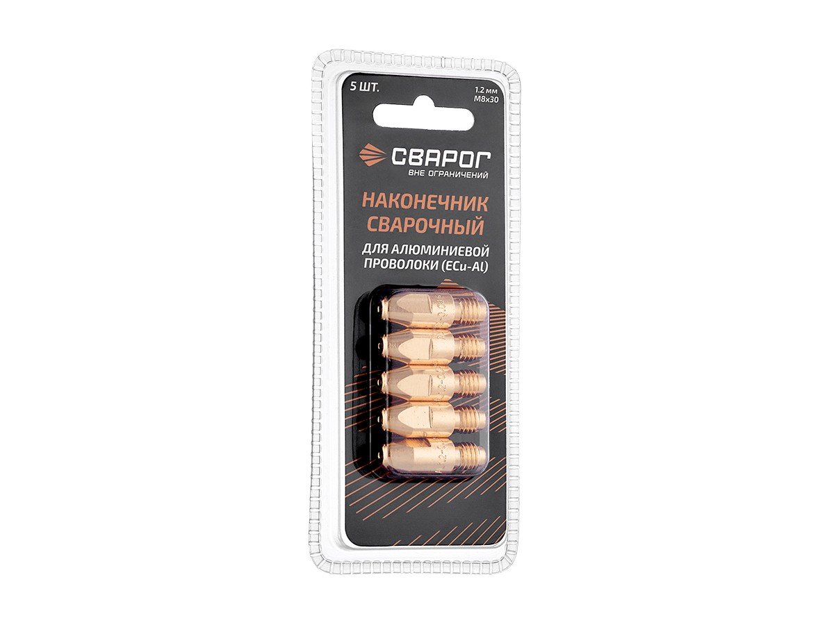 Наконечник сварочный Сварог M8×30 E-CU-AL Ø1.2 ICU0005-62-SVA