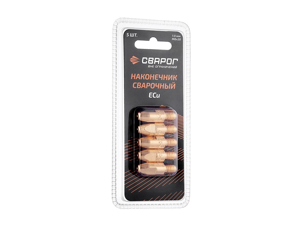 Наконечник сварочный Сварог M8×30 E-CU Ø1.0 ICU0005-10-SVA