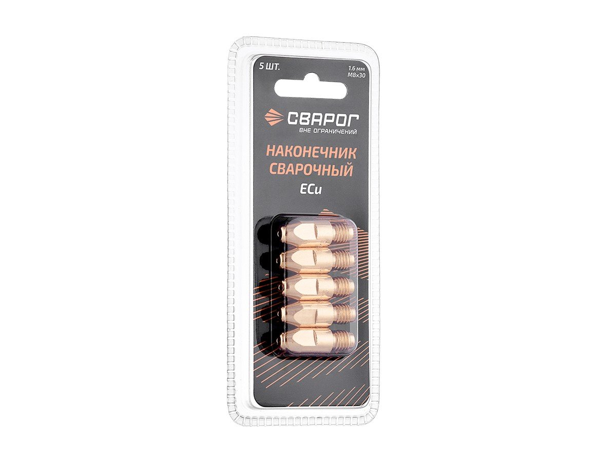 Наконечник сварочный Сварог M8×30 E-CU Ø1.6 ICU0005-16-SVA