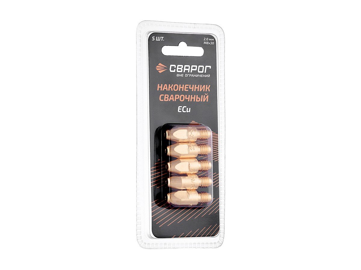 Наконечник сварочный Сварог M8×30 E-CU Ø2.0 ICU0005-20-SVA